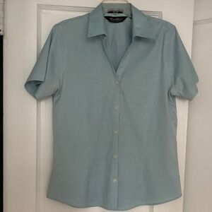 Eddie Bauer Light Blue Casual Button Down Shirt